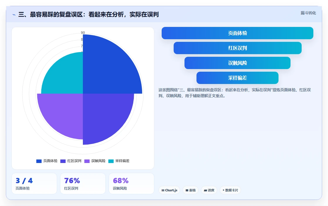 三、最容易踩的复盘误区：看起来在分析，实际在误判