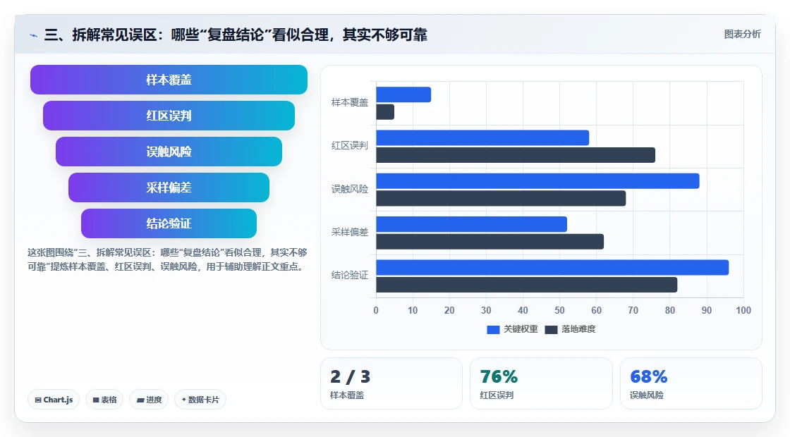 三、拆解常见误区：哪些“复盘结论”看似合理，其实不够可靠