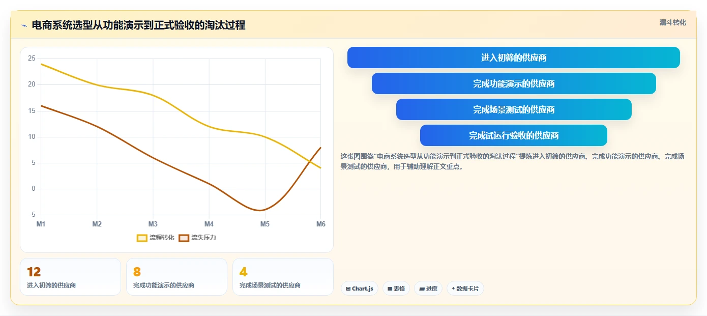 电商系统开发:电商企业选型思路:技术选型应重点评估测试验收