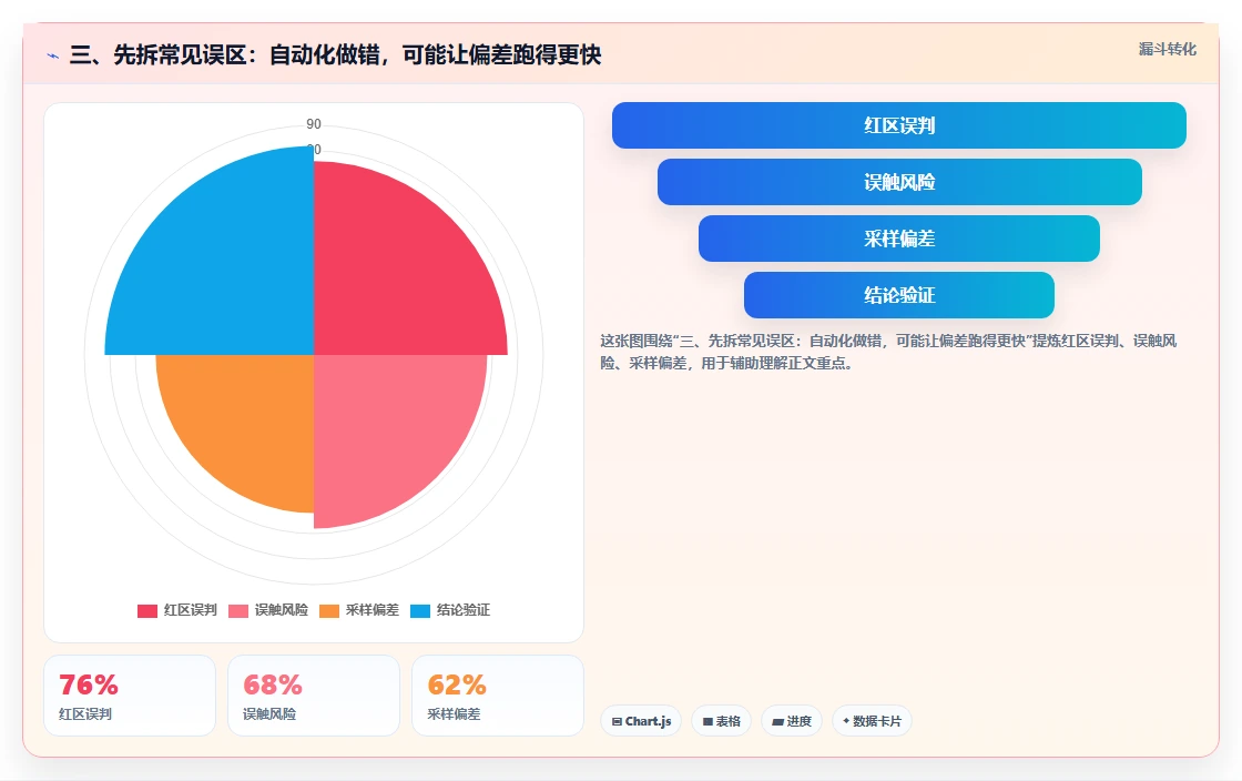 三、先拆常见误区：自动化做错，可能让偏差跑得更快