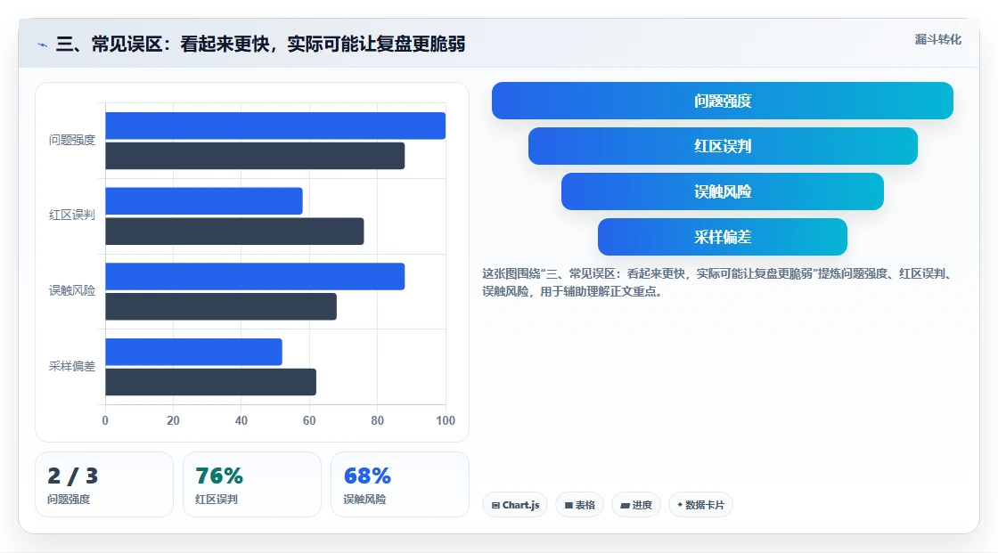 三、常见误区：看起来更快，实际可能让复盘更脆弱