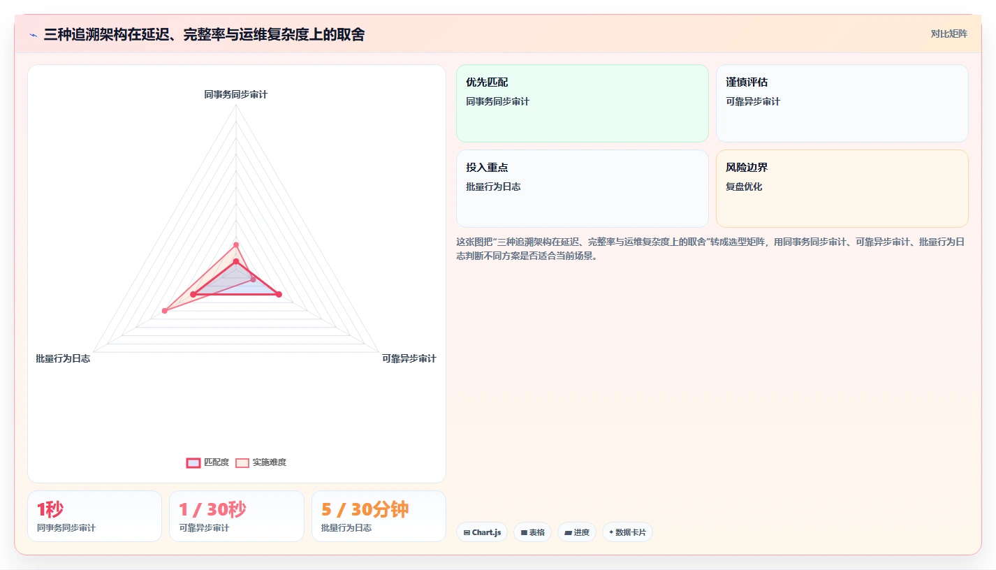 数据库存：后端工程师评估框架：性能优化是否真正带来支持完整追溯