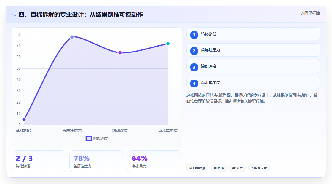 四、目标拆解的专业设计：从结果倒推可控动作