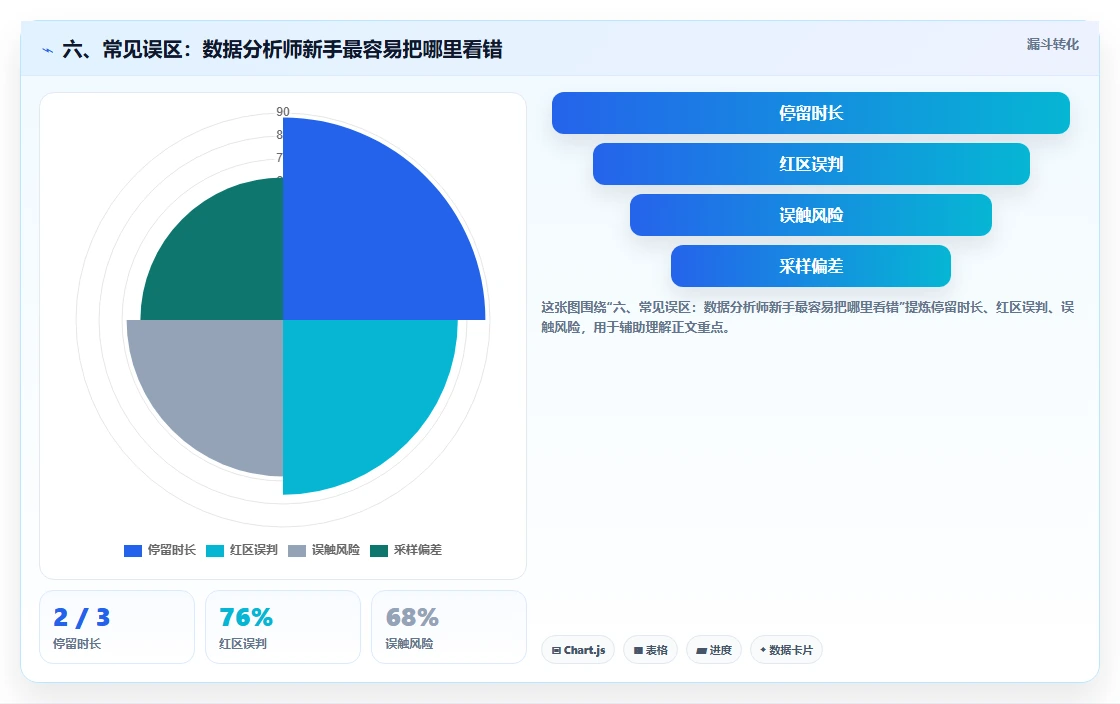 六、常见误区：数据分析师新手最容易把哪里看错