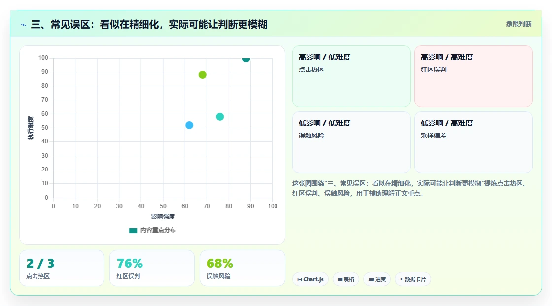 三、常见误区：看似在精细化，实际可能让判断更模糊