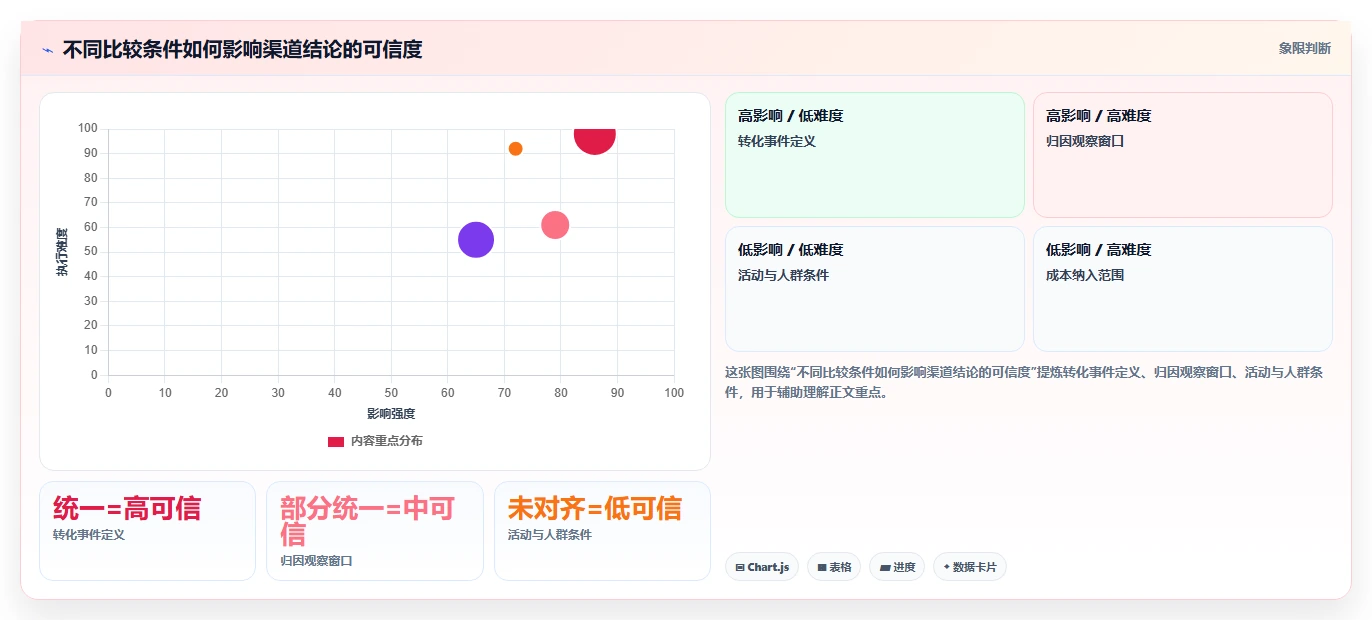 运营数据决策指南：用进阶玩法判断渠道对比方案