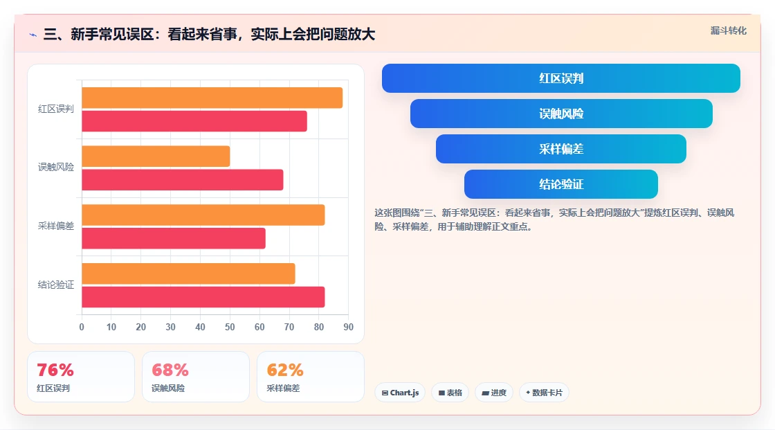 三、新手常见误区：看起来省事，实际上会把问题放大