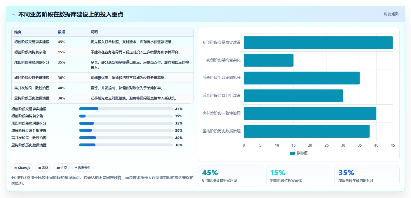 电商系统开发：技术负责人自查表：数据库设计最容易出现的业务与技术脱节