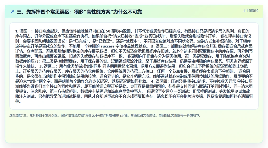 三、先拆掉四个常见误区：很多“高性能方案”为什么不可靠