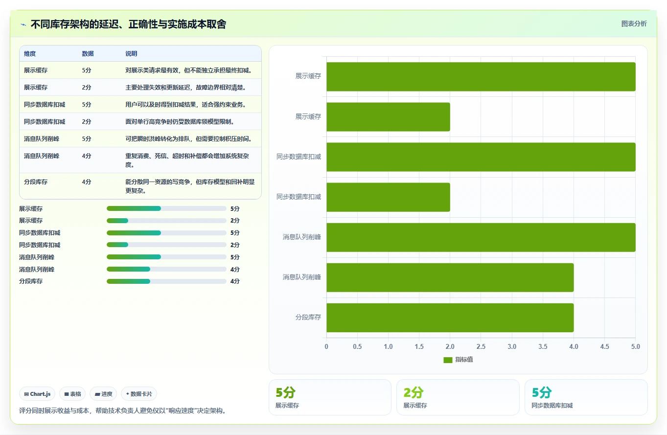 数据库存:技术负责人实施建议:围绕并发扣减稳步提升提高并发能力