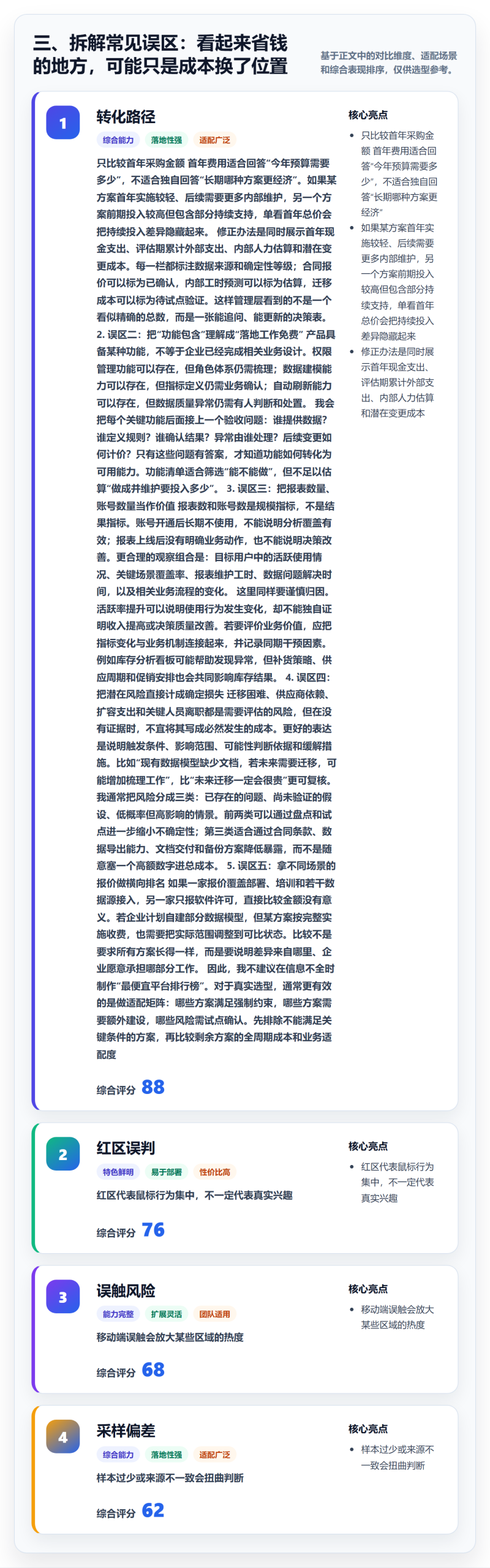 三、拆解常见误区:看起来省钱的地方,可能只是成本换了位置