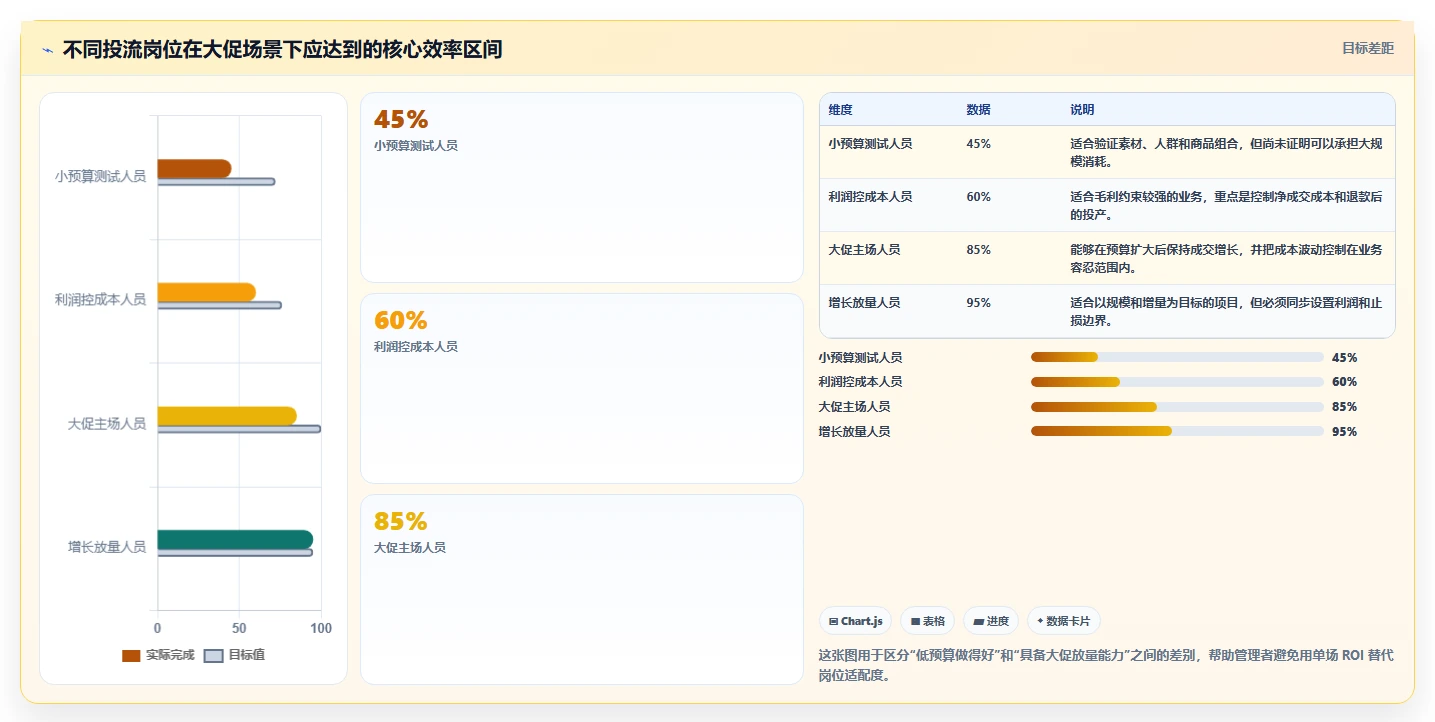直播数据复盘：投流人员选型思路：大促直播应重点评估投流效率