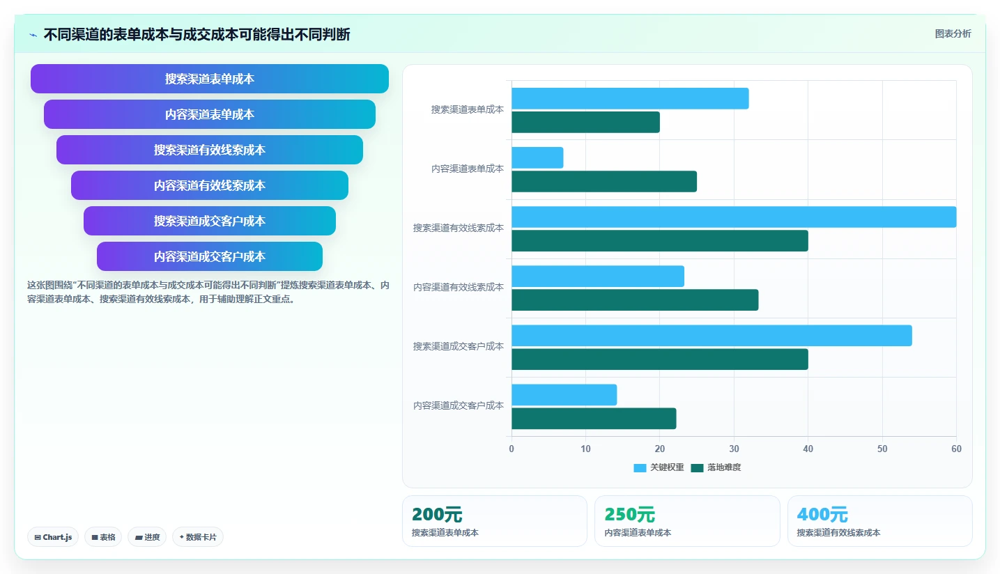 运营数据执行标准：渠道对比环节如何体现增长策略