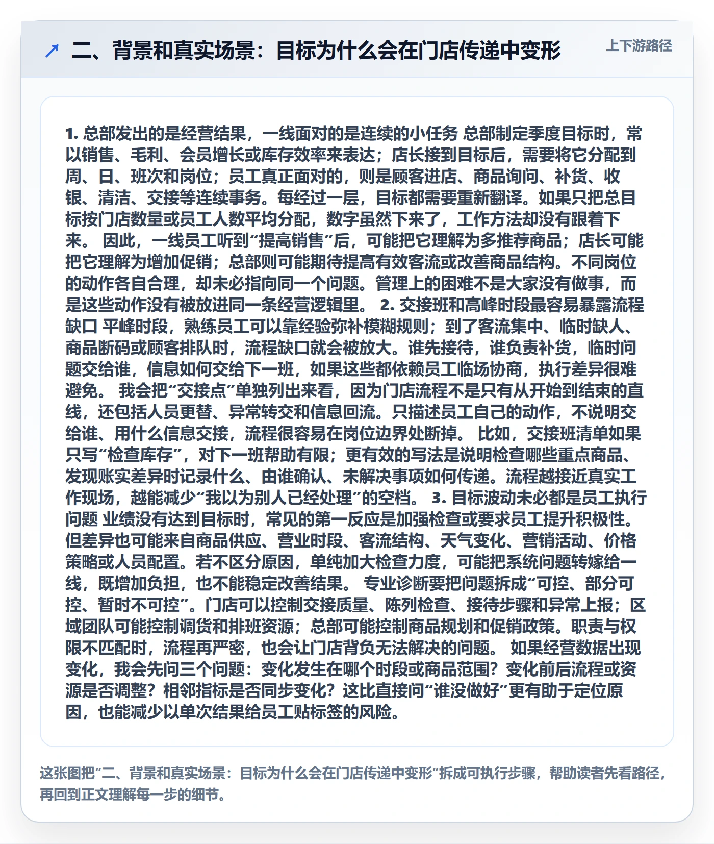 二、背景和真实场景：目标为什么会在门店传递中变形