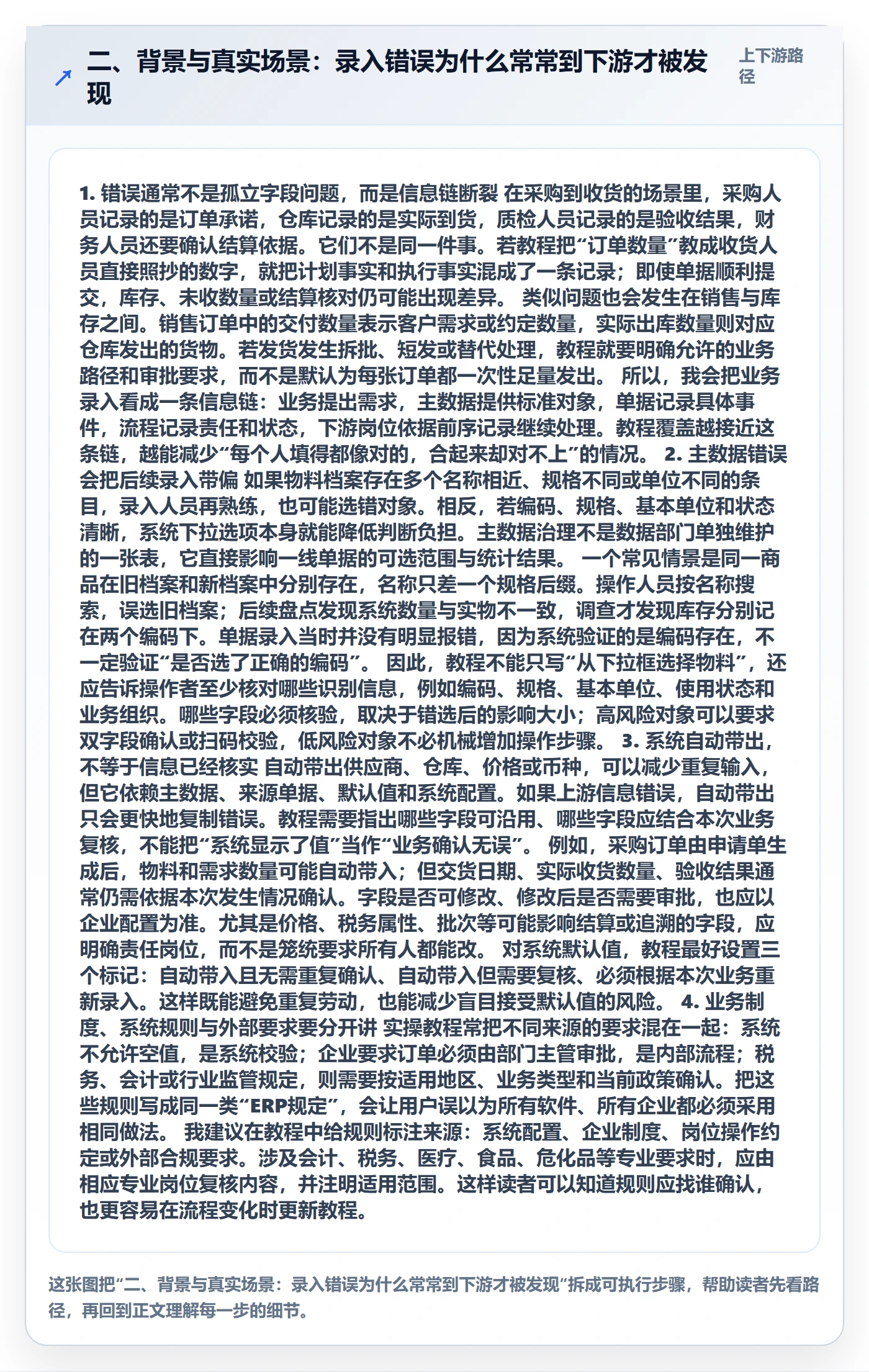 二、背景与真实场景：录入错误为什么常常到下游才被发现