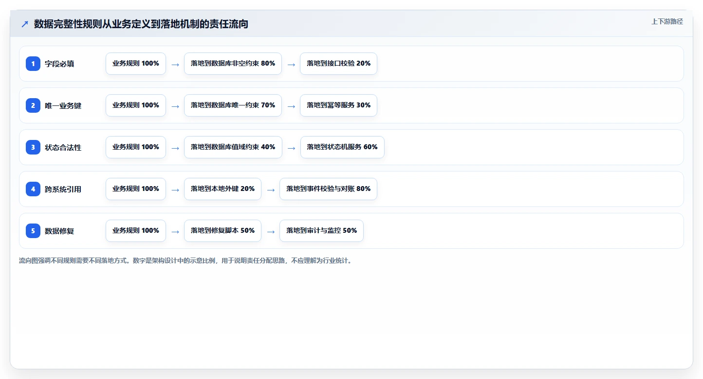 数据库存：架构师选型思路：表结构设计应重点评估数据校验
