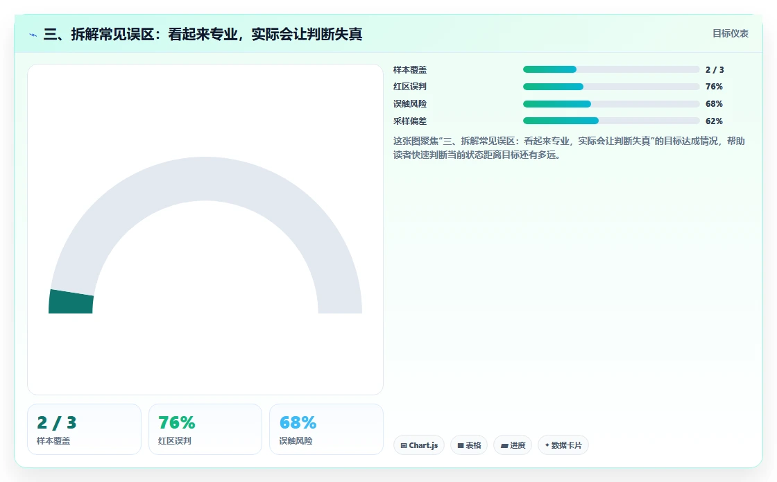 三、拆解常见误区：看起来专业，实际会让判断失真