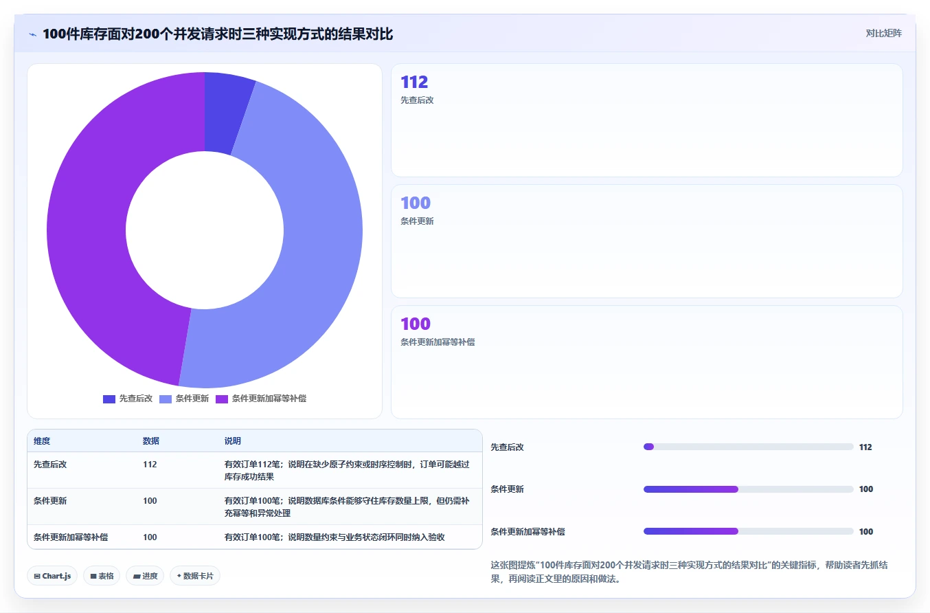 数据库存：项目经理一页讲清：并发扣减与保证扣减一致性的关系