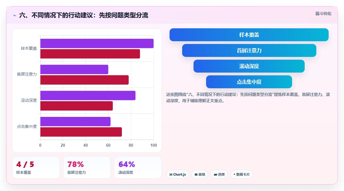 六、不同情况下的行动建议：先按问题类型分流