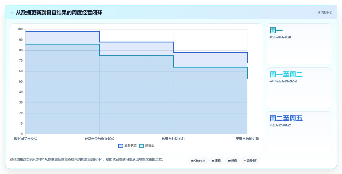 运营数据管理模板：围绕转化漏斗开展多店经营