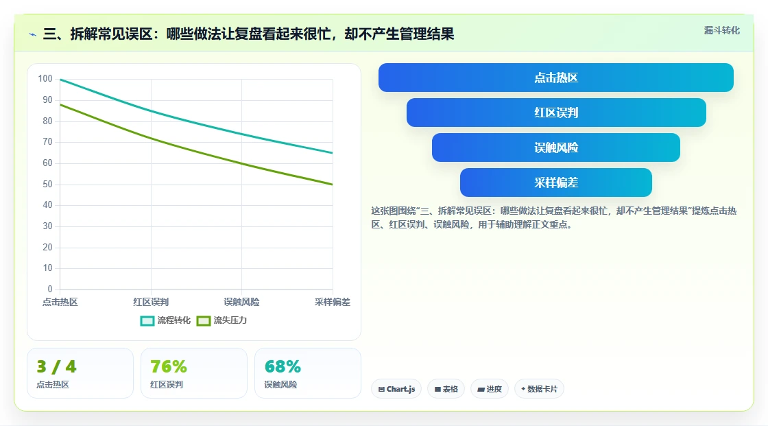 三、拆解常见误区：哪些做法让复盘看起来很忙，却不产生管理结果