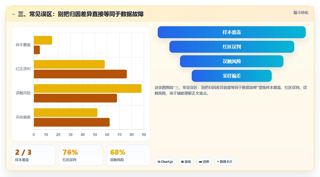 三、常见误区：别把归因差异直接等同于数据故障