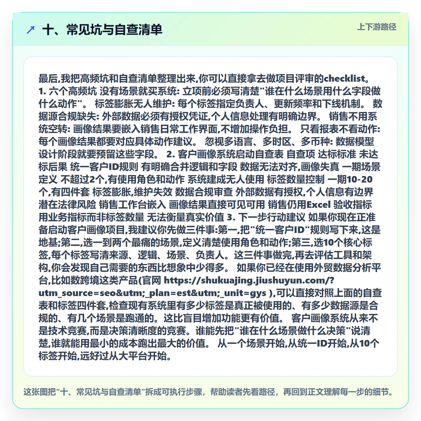 十、常见坑与自查清单