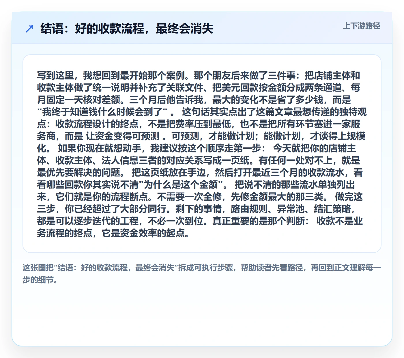 结语：好的收款流程，最终会消失