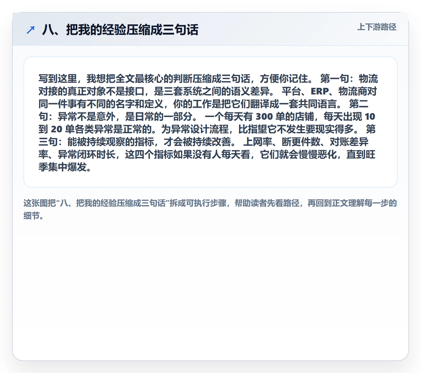 八、把我的经验压缩成三句话