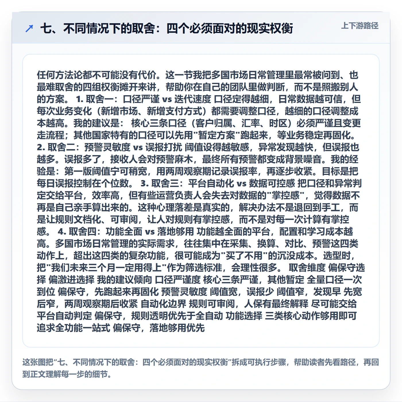 七、不同情况下的取舍：四个必须面对的现实权衡