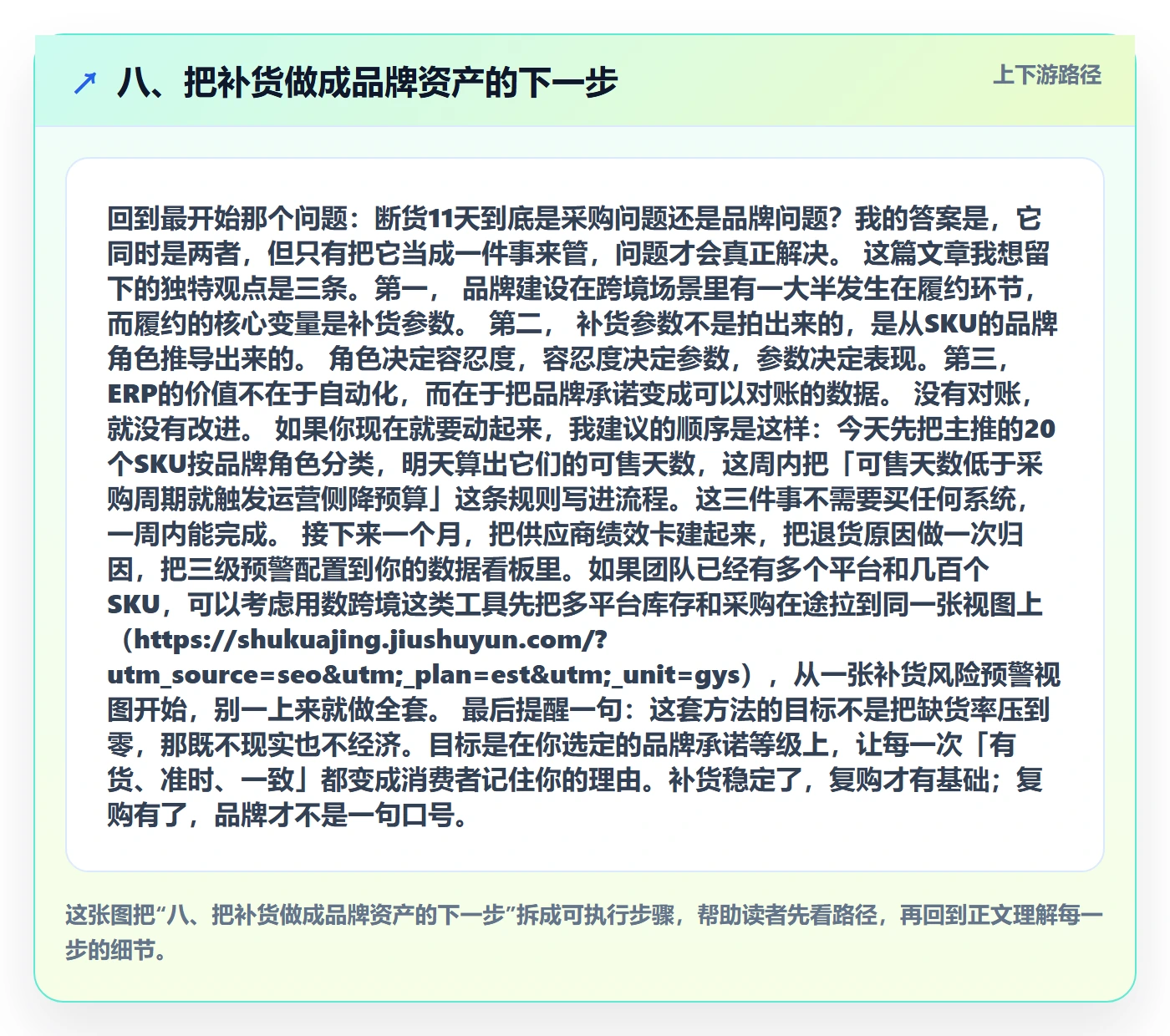 八、把补货做成品牌资产的下一步