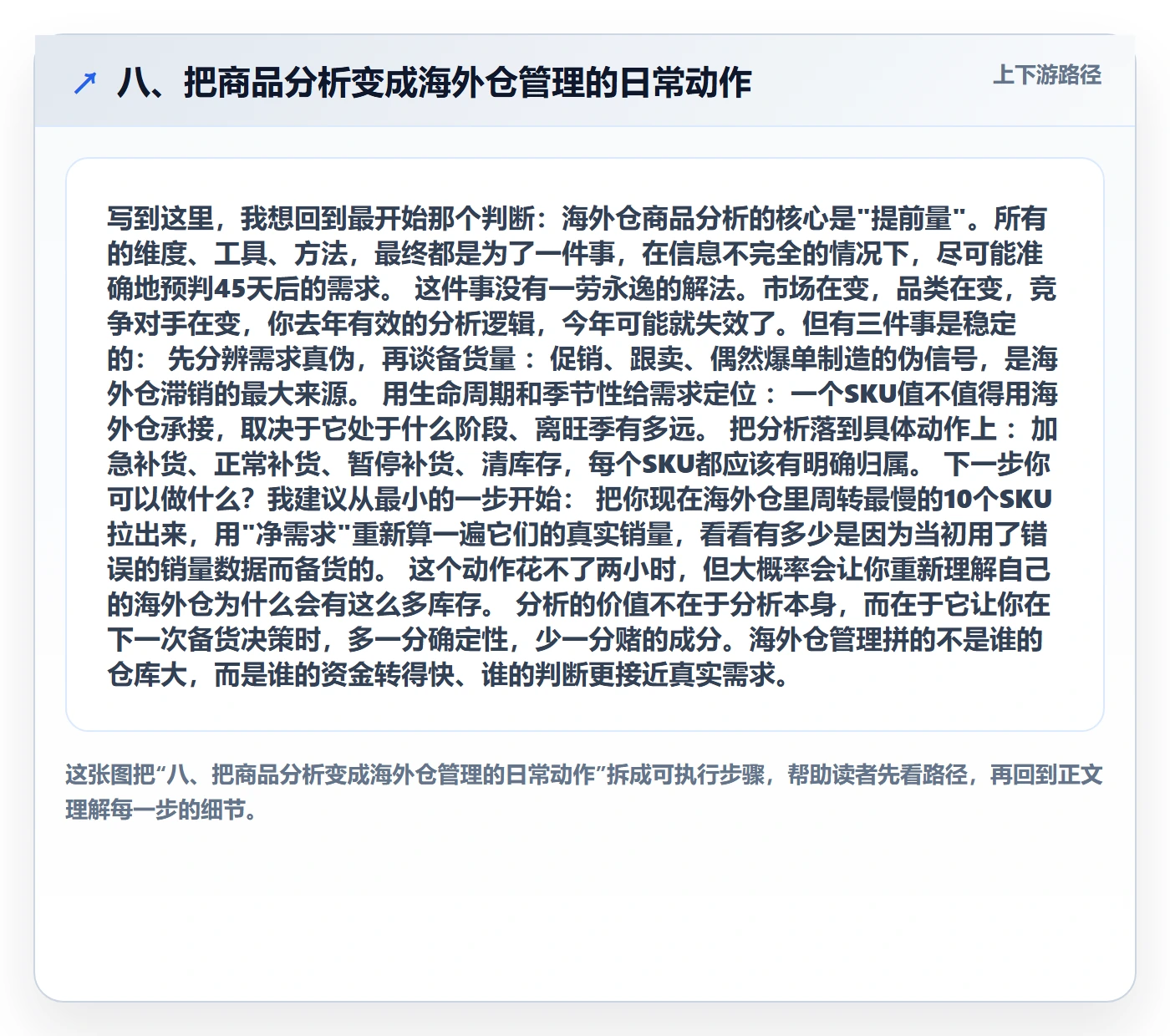 八、把商品分析变成海外仓管理的日常动作