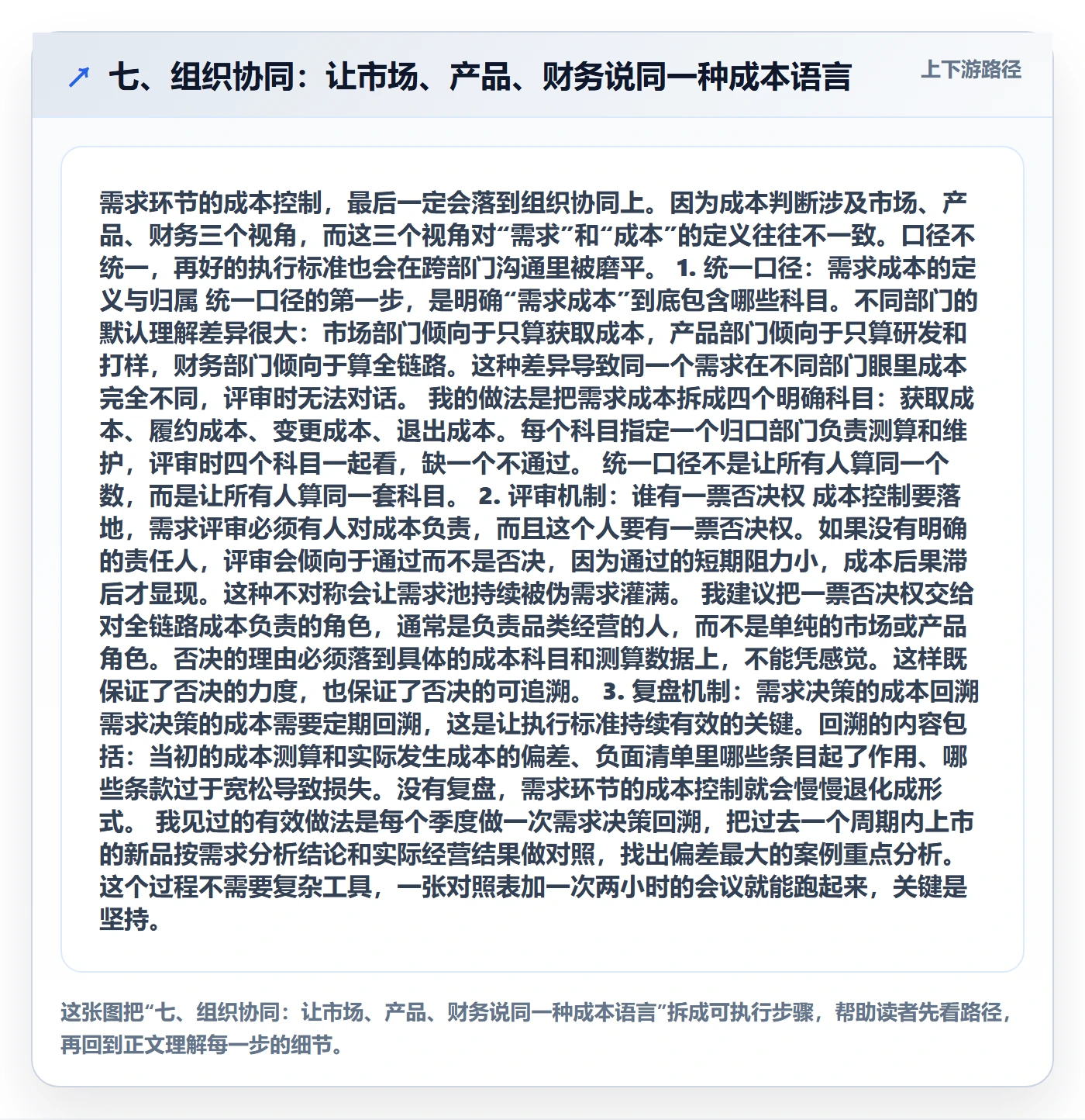 七、组织协同：让市场、产品、财务说同一种成本语言
