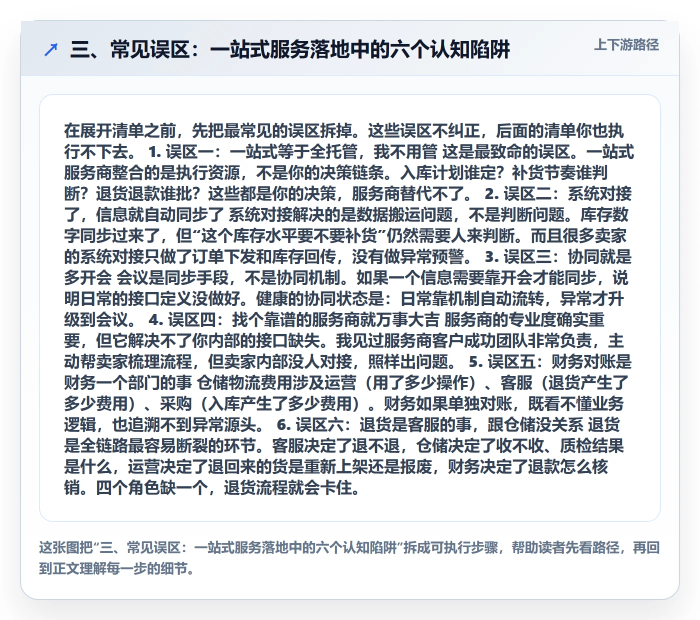 三、常见误区：一站式服务落地中的六个认知陷阱