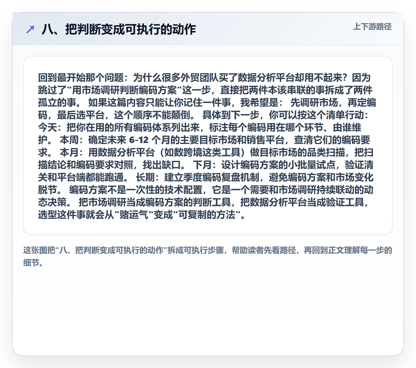 八、把判断变成可执行的动作