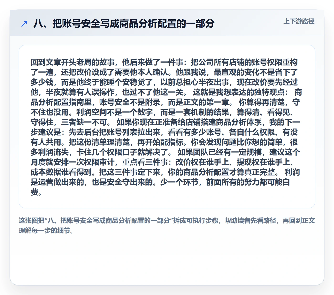 八、把账号安全写成商品分析配置的一部分