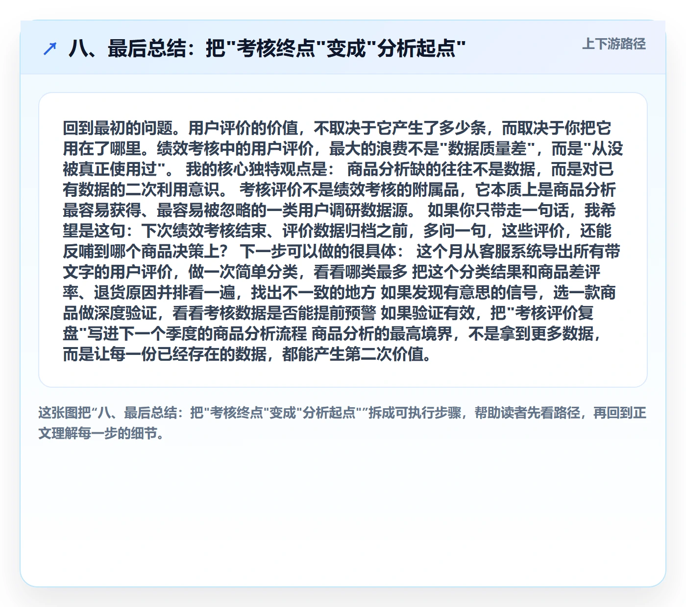 八、最后总结：把"考核终点"变成"分析起点"