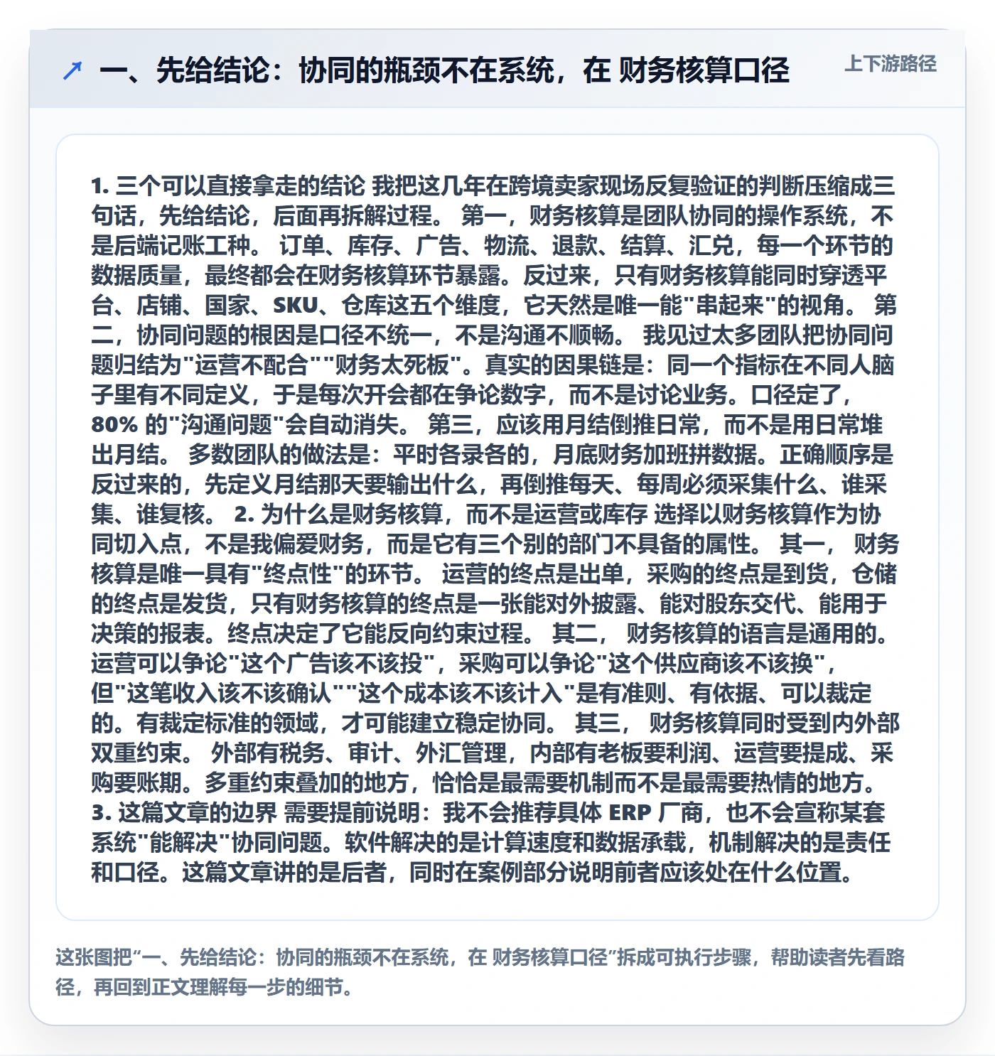 一、先给结论:协同的瓶颈不在系统,在 财务核算口径